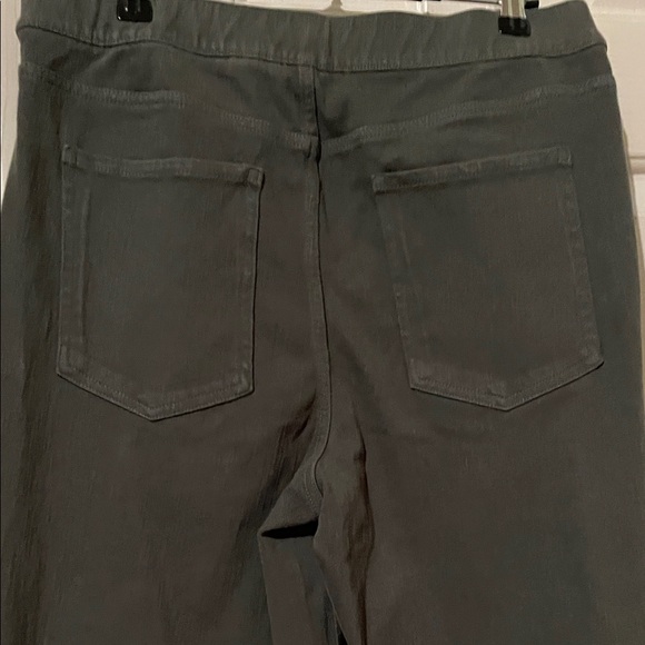 Isaac Mizrahi Dark Olive Gray Ankle Jeans - Picture 5 of 10